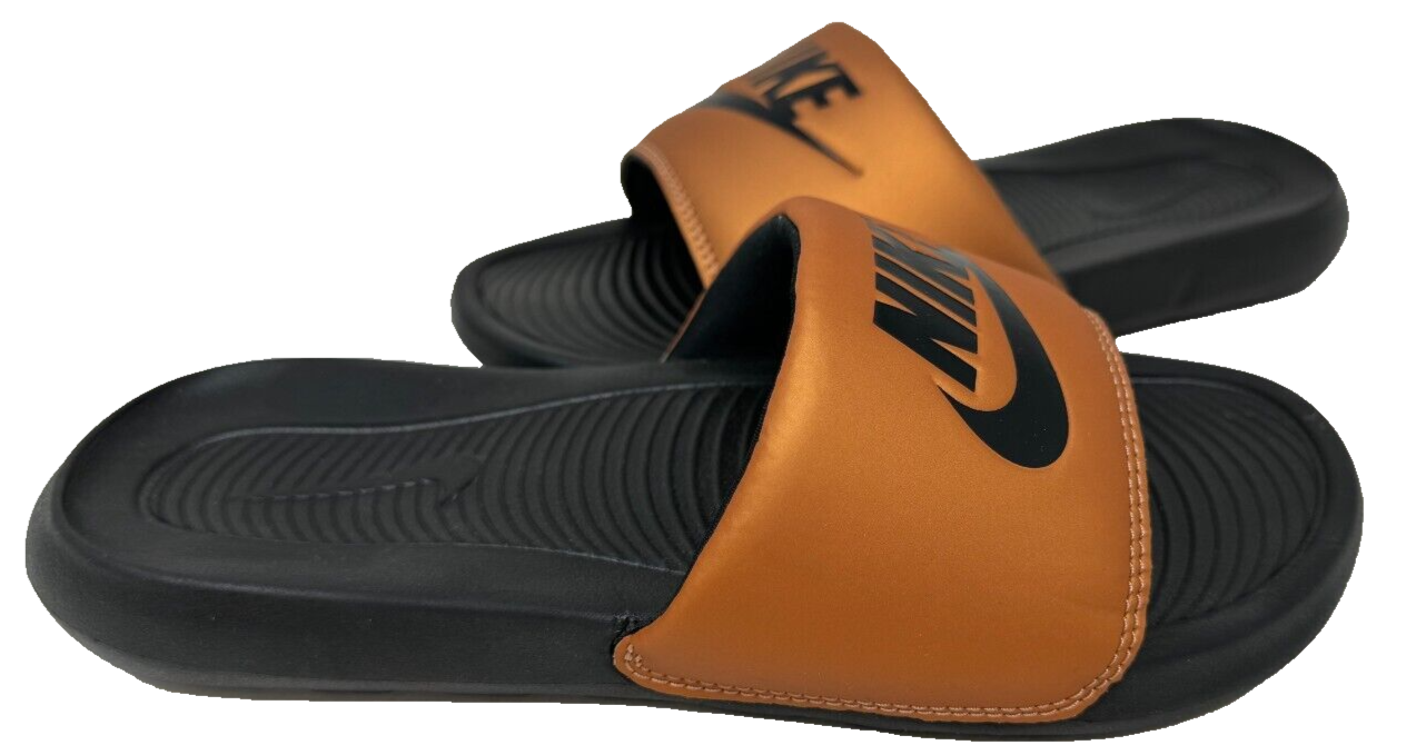 Nike Women's Victori One Slide Sandals Bronze/Black #CN9677