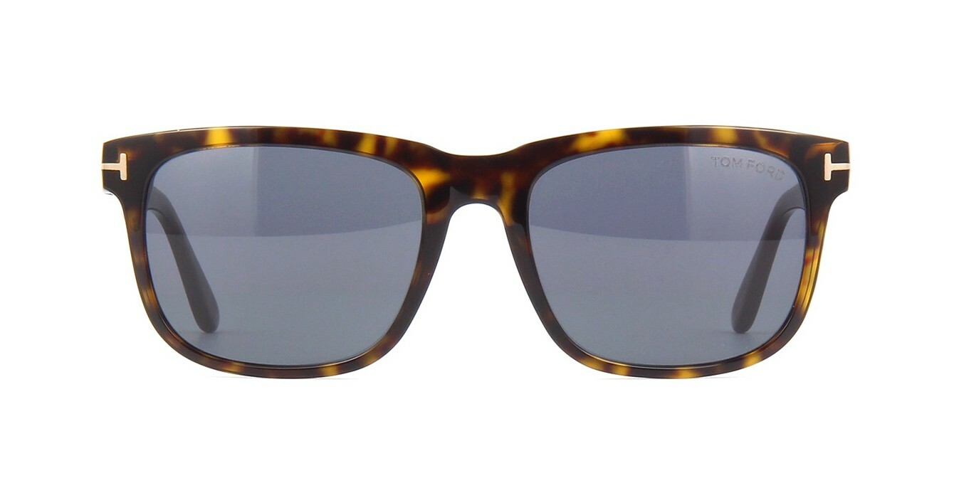 Pre-owned Tom Ford Stephenson Ft 0775 Dark Havana/grey (52a C) Sunglasses In Gray