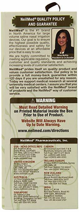 NeilMed Pharmaceuticals - Classic Porcelain Neti Pot with 20 Premixed Packets
