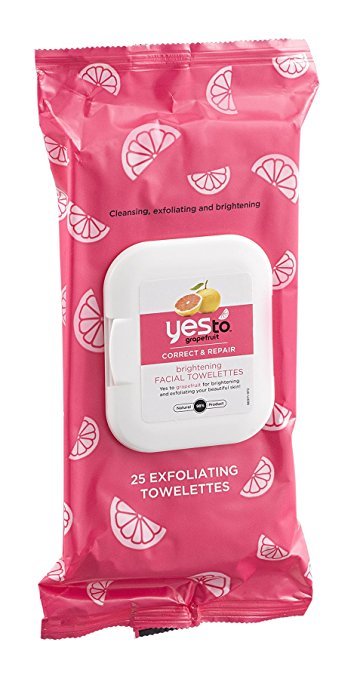 NEW! Yes to Grapefruit Brightening Facial Towelettes, 25 Count