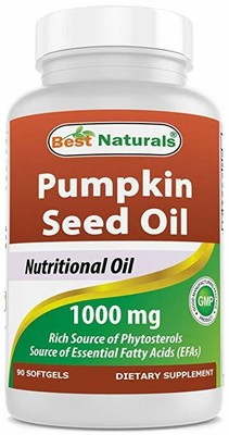 Best Naturals Pumpkin Seed Oil 1000 mg 90 Softgels