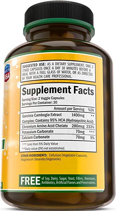 Bradeson Naturals Garcinia Combogia Supplement 60 Capsules
