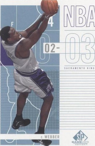 2002-03 SP Game Used Edition - Chris Webber #81