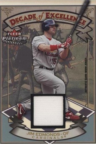 2005 Fleer Platinum - Jim Edmonds #DE-JE