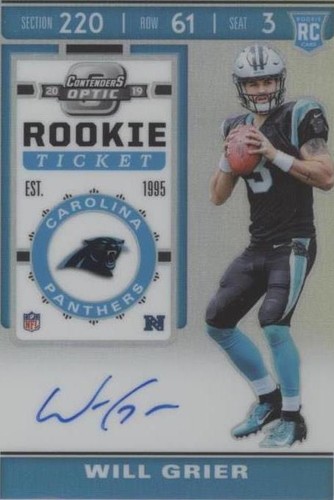 2019 Panini Contenders Optic Will Grier #140