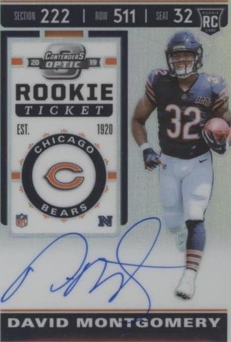 2019 Panini Contenders Optic David Montgomery #110