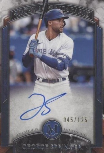 2022 Topps Museum Collection - George Springer #AA-GS