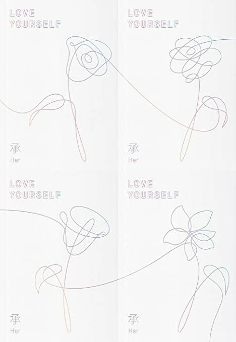 BTS - LOVE YOURSELF 承 'Her' 4 version Set + Store Gift