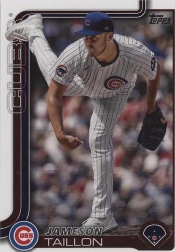 2025 Topps Series 1 #134 Jameson Taillon Chicago Cubs Green