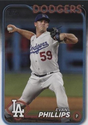 2024 Topps #569 Evan Phillips Yellow Parallel Dodgers | eBay