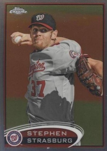 2012 Topps Chrome Refractors Stephen Strasburg #70 Washington