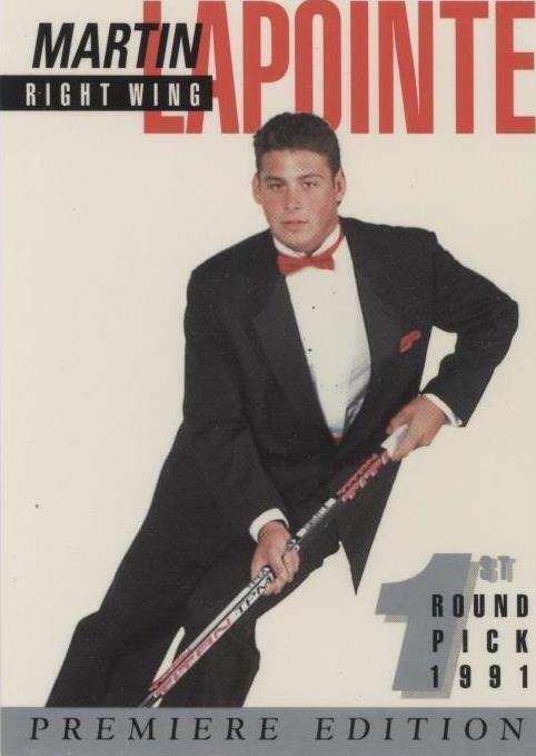 1991 Arena Draft Tuxedo Exclusive Premiere Edition - Martin Lapointe #8