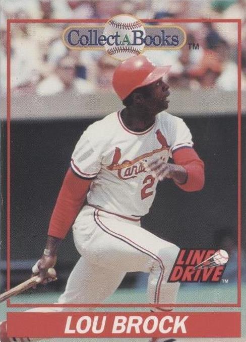 1991 Line Drive Collect-A-Books - Lou Brock #11