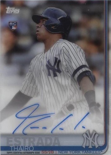 2019 Topps Clearly Authentic Autographs - Thairo Estrada #CAA-TE