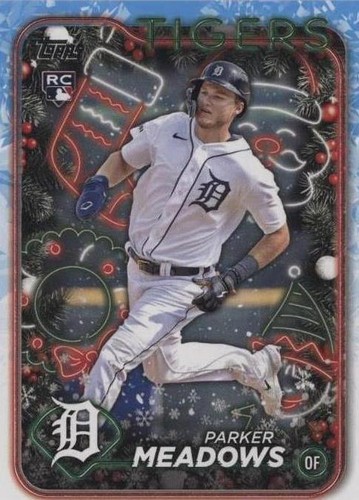 HOLIDAY PARKLIFE 149 キャンバー 2024 Topps Holiday #H149 Parker Meadows Blue Metallic