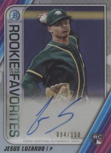 2020 Bowman - Jesus Luzardo #ROYFA-JL