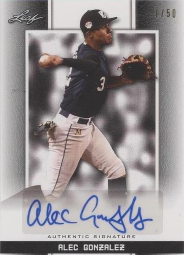 2019 Leaf Perfect Game National Showcase - Alec Gonzalez #BA-AG1