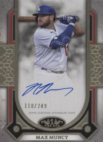 2024 Topps Tier One - MAX MUNCY - Single RELIC #/199 - LA Dodgers 