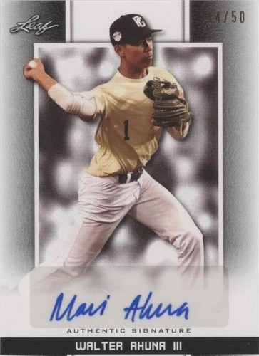 2019 Leaf Perfect Game National Showcase - Walter Ahuna #BA-WA1