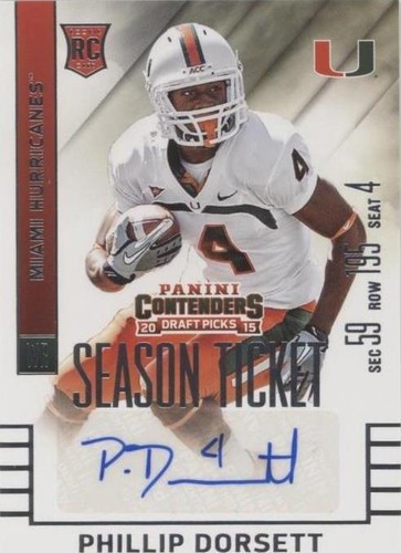 2015 Panini Contenders Draft Picks Phillip Dorsett #103