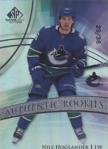 2020-21 Upper Deck SP Game Used - Nils Hoglander #165