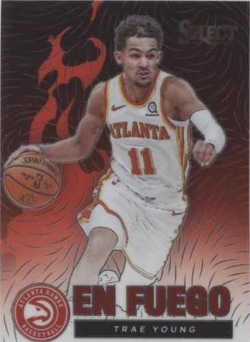 Trae Young 2020-2021 Panini Select #2 Concourse SILVER PRIZM