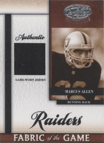 2008 Leaf Certified Materials Marcus Allen #FOG-50