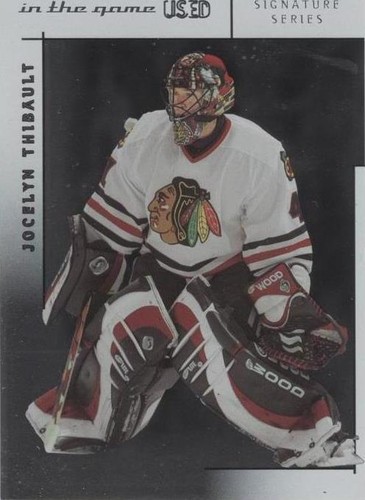 2003-04 In the Game-Used Signature Series - Jocelyn Thibault #54