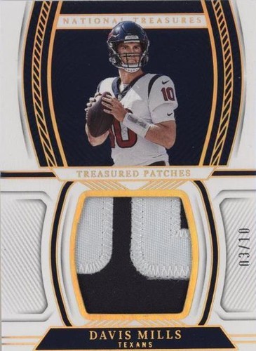 2022 Panini National Treasures Davis Mills #TPA-DMI