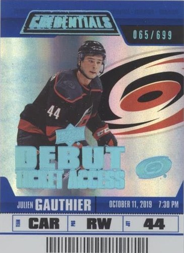 2019-20 Upper Deck Credentials - Julien Gauthier #94