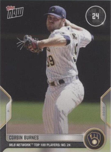 2022 Topps Now MLB Network Top 100 Players - Corbin Burnes #T-24