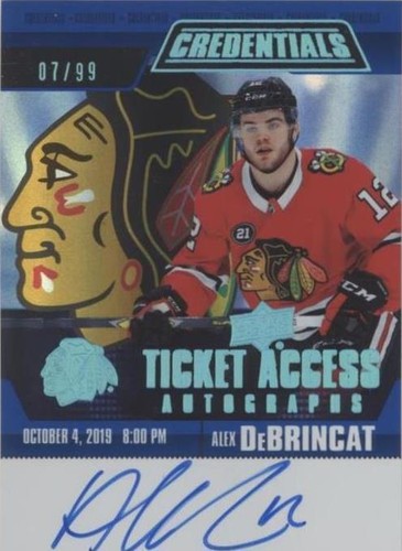 2019-20 Upper Deck Credentials - Alex DeBrincat #TAA-AD