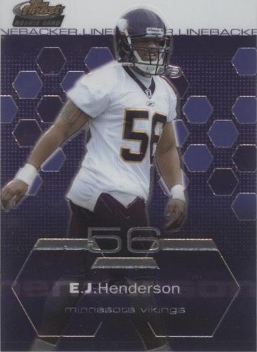 2003 Topps Finest E.J. Henderson #97