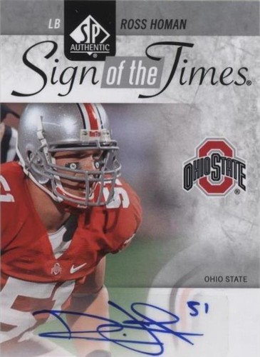 2011 SP Authentic Ross Homan #ST-RH