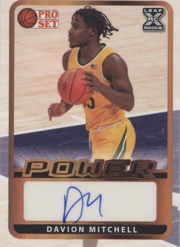 2021-22 Leaf Pro Set Power - Davion Mitchell #BA-DM1
