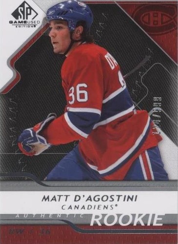 2008-09 SP Game Used Edition - Matt D'Agostini #142