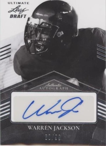 2021 Leaf Ultimate Draft Warren Jackson #PA-WJ1