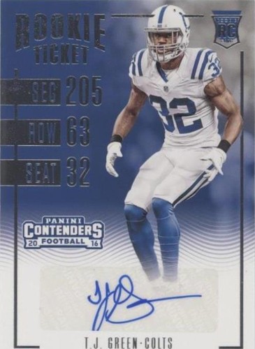 2016 Panini Contenders T.J. Green #201