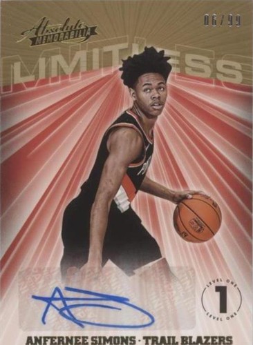2018-19 Panini Absolute Memorabilia - Anfernee Simons #LS-ASM
