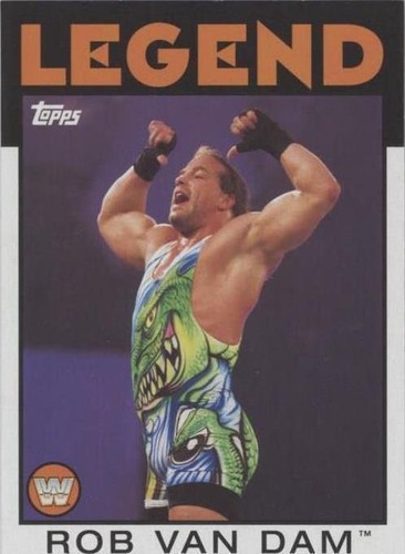 2023 PANINI CHRONICLES WWE BLUE #345 ROB VAN DAM 99/99 PSA 9