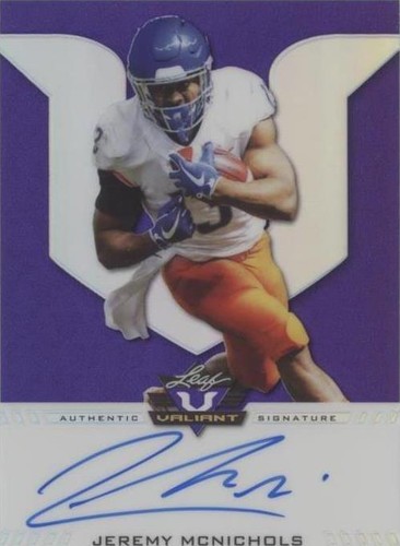 2017 Leaf Valiant Jeremy McNichols #BA-JM1