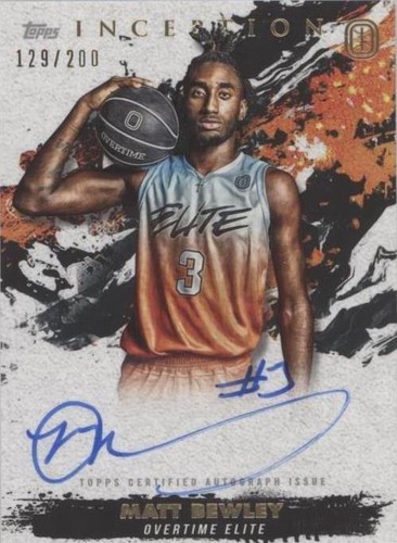 2021-22 Topps Inception OTE Overtime Elite - Matt Bewley #IA-MB