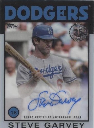 2021 Topps Clearly Authentic Autographs - Steve Garvey #86TBA-SG