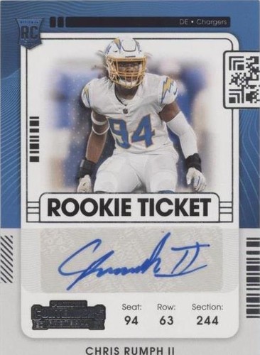 2021 Panini Contenders Chris Rumph II #203