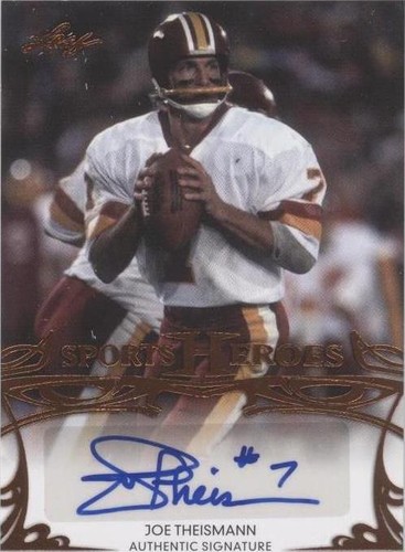 2013 Leaf Sports Heroes Joe Theismann #BA-JT1