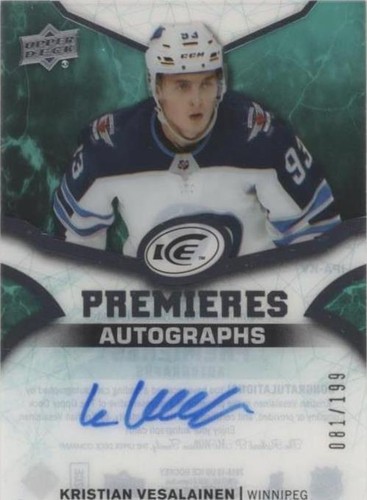 2018-19 Upper Deck Ice - Kristian Vesalainen #IPA-KV