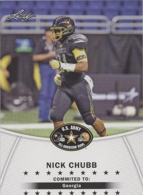2014 Leaf U.S. Army All-American Bowl Nick Chubb #77