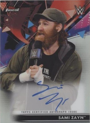 2021 Topps Finest WWE - Sami Zayn #RA-SZ