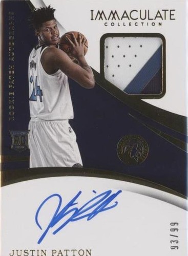 2017-18 Panini Immaculate Collection - Justin Patton #132