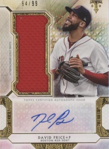 2018 Topps Triple Threads - David Price #UAJR-DPR